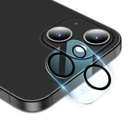 Защитное стекло на камеру для iPhone 14 прозрачное с ободком