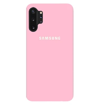 Чехол Silicone case для Samsung Premium Note 10 Plus Light Pink (17) розовый