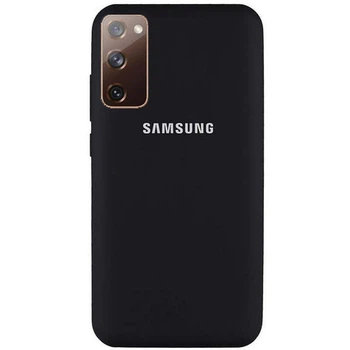 Чехол-накладка Silicone case для Samsung Premium S20FE Black (03) черный