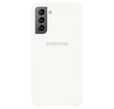 Чехол Silicone case для Samsung Premium S21 White (09) белый