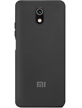 Чехол Silicone case Premium для Xiaomi Redmi 8A Black (03) черный