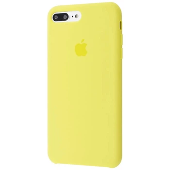 Чехол-накладка Silicone case для IPhone 7 Plus Yellow желтый
