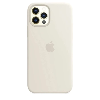 Чехол Silicone case для IPhone 12 Pro Antique white бежевый