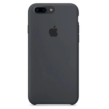 Чехол Silicone case для IPhone 7 Plus Dark grey темно серый