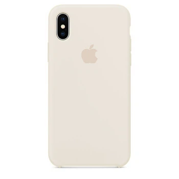 Чехол Silicone case для IPhone X/Xs Antique white бежевый