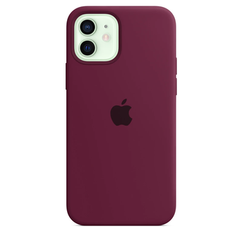 Чохол Silicone case для IPhone 12 Marsala марсала