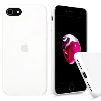 Чехол Silicone FULL case SE 2020 White белый