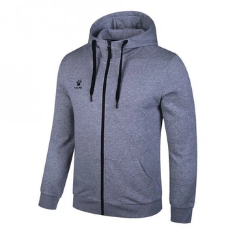 Олимпийка (мастерка) с капюшоном Kelme FLEECE серая L 7161WT1003.9221