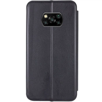 Кожаный чехол-книжка Classy для Xiaomi Poco X3 NFC / Poco X3 Pro Черный Без бренда