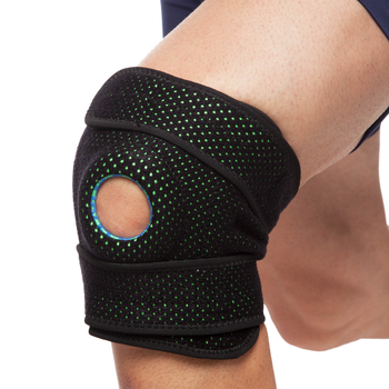 Наколенник ортез коленного сустава с эластичными ребрами жесткости Mute 9069 Black