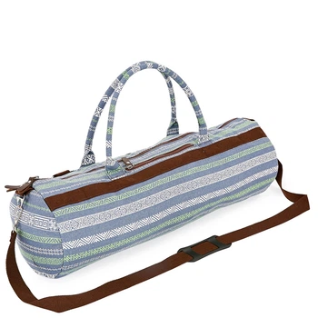 Чехол для коврика сумка для йога коврика Zelart Yoga bag 6969-6 Grey-Blue-Brown