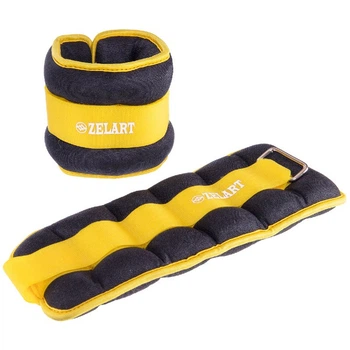 Утяжелители для рук и ног Zelart Sport My Fit FI-2502-3 2 шт по 1.5 кг Black-Yellow