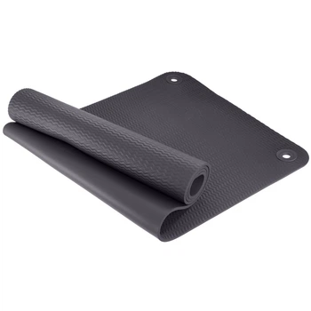 Килимок для фітнесу та йоги професійний Zelart NBR 2264 6мм Dark Grey