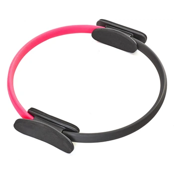 Кольцо для пилатеса Zelart Pilates Ring My Fit 6399 диаметр 38 см Pink-Black