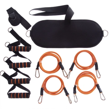 Тренировочная система амортизатор с креплением на пояс Record My Fit 8025 Black-Orange