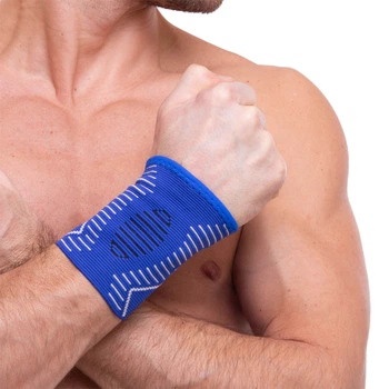 Напульсник эластичный для фиксации запястья Sibote Fit 7020 размер L-XL Blue