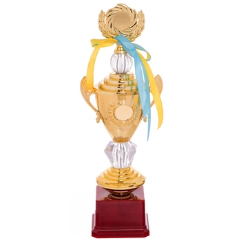 Кубок спортивный с ручками и крышкой приз спортивный SP-Sport Heroe K978A высота 33 см Gold