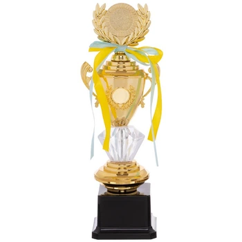 Кубок спортивный с ручками приз спортивный SP-Sport Crystal K91 высота 26,5 см Gold