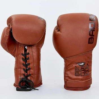 Перчатки для бокса и единоборств Bad Boy LEGACY кожаные 6619 Brown 10 унций