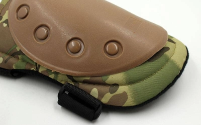 Защита тактическая наколенники и налокотники Zelart 4039 коричнево-зеленый камуфляж