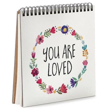 Блокнот Sketchbook You are loved квадратный 16,7х18 см (BDK_FFL008)