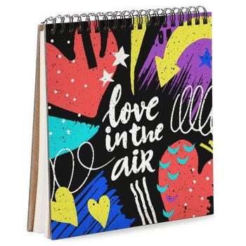 Блокнот Sketchbook Love in the air квадратный 16,7х18 см (BDK_18L016)