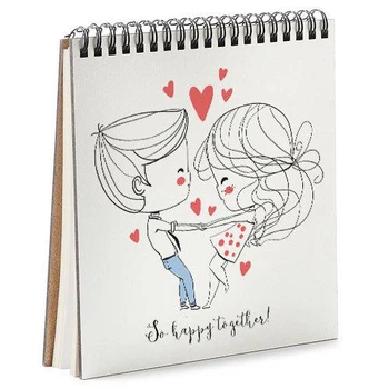 Блокнот Sketchbook So happy together квадратный 16,7х18 см (BDK_18L010)