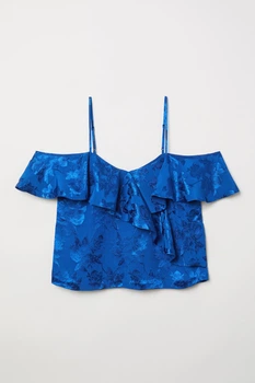 Блуза H&M 40 синій 2201652776