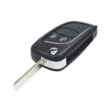 Выкидной ключ, корпус под чип, 2кн DKT0269, Opel Corsa E, HU100