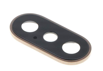 Стекло камеры (Camera glass) для Apple iPhone XS/XS Max with frame Gold