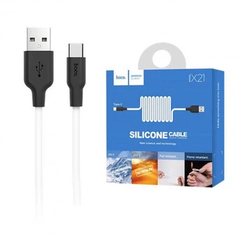 Кабель USB HOCO X21 PLUS Type-C 1М White