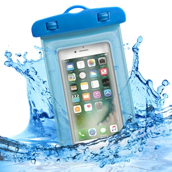 Водонепроницаемый чехол Waterproof Matte 7 Clear Blue (26427)