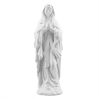 Статуэтка Decoline Мария с четки мал. белая, (гипс) R0217 (G)