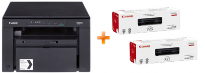 БФП лазерний чорно-білий Canon i-SENSYS MF3010 EUR + 2 Картриджі 725