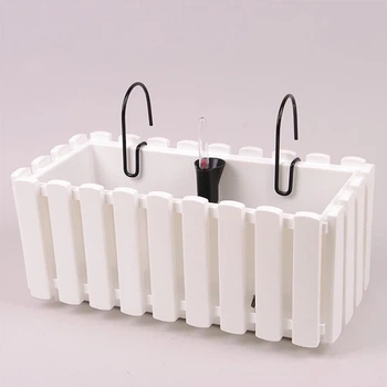 Балконный ящик подвесной Boardee FencyCase 40 см Белый (DDEF400W-S449)