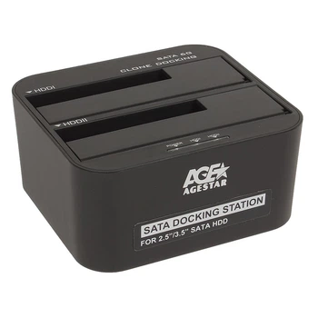 Зовнішня кишеня AgeStar 3UBT6-6G, для 2.5''/3.5'' SATA HDD, USB 3.0 (3UBT6-6G (Black))