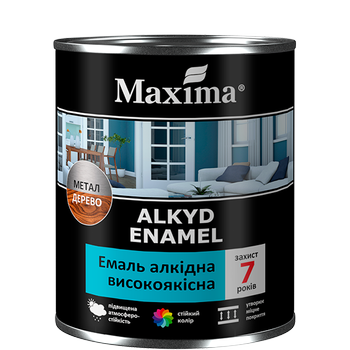 Эмаль алкидная высококачественная Maxima Бирюзовая 0.7 кг