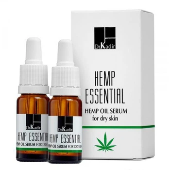 Масло-сыворотка с экстрактом Каннабиса для сухой кожи Dr.Kadir Hemp Essential 2х10 мл.