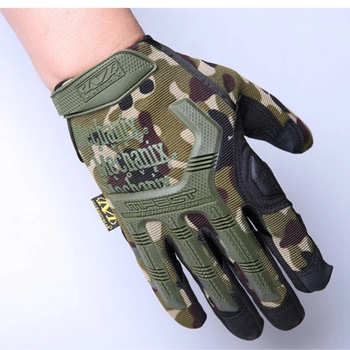 Перчатки тактические военные-армейские сенсорные M-PACT с защитой костяшек кулака дышащие, боевые XL Мультикам MPTM72008-2