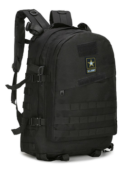 Тактический (штурмовой, военный) рюкзак U.S. Army 45 литр Черный