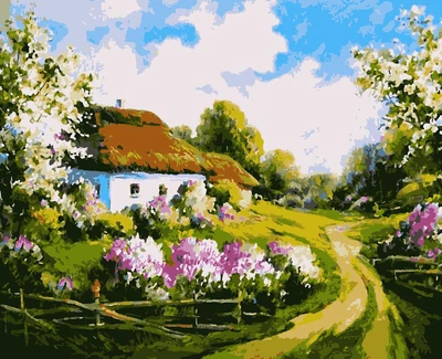 Картина за номерами Artissimo Весна PNX2636 50х60см розпис за номерами набір, фарби, пензлі та полотно