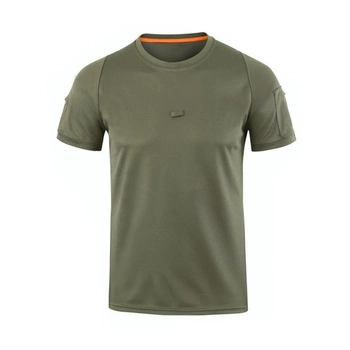 Тактична футболка-поло Lesko A825 Green розмір S з коротким рукавом для чоловіків армійська