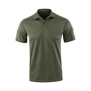 Мужская тактическая футболка с коротким рукавом Lesko A817 Green размер M форменная