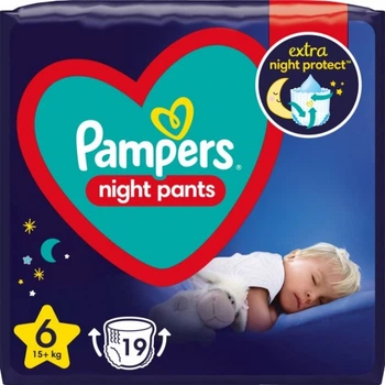 Подгузники-трусики ночные Pampers Night Pants Размер 6 (15+ кг), 19 шт
