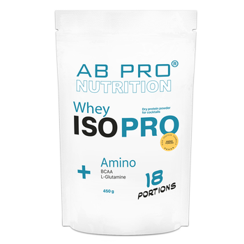 Протеїн ізолят AB PRO ISO PRO Whey+ Amino 450 г (109) Ваніль ()