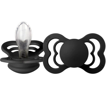 Ортодонтична пустушка BIBS Supreme Silicone Black 6+ міс. розмір 2