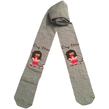 Колготки Детские Демисезонные Kid Step 104-110 Хлопок 901 Girl and Dog Серый