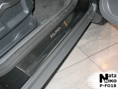 Накладки на пороги Ford Kuga I 2008-2013 premium NataNiko P-FO18