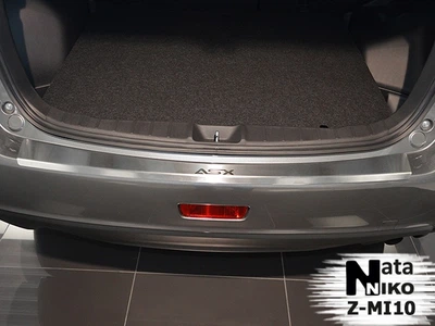 Накладка на бампер Mitsubishi ASX 2013- с загибом NataNiko Z-MI10