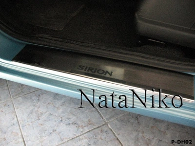 Накладки на пороги Daihatsu Sirion 2008- premium NataNiko P-DH02